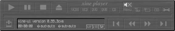skinned xine toolbar